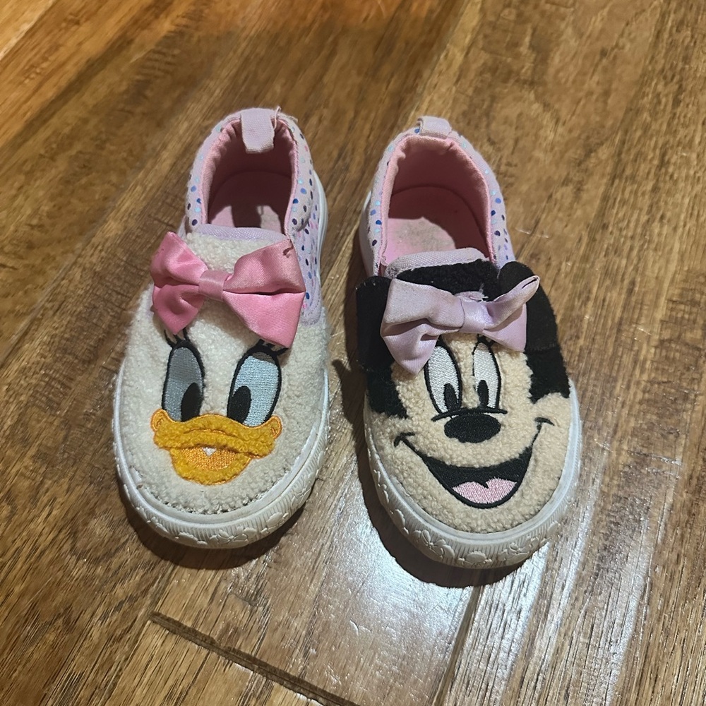 Disney Kids Slip-On Slippers - Pink, Black, and Yellow